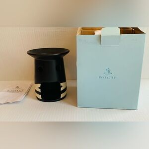PartyLite African Inspirations Aroma Melts Black White Warmer Retired P8D/P8758